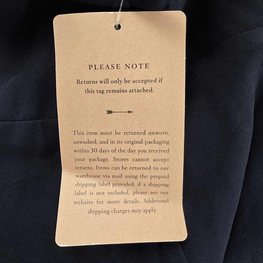 NWT BHLDN Anthropologie Capulet Navy Maxi Dress Size Large - Picture 7 of 10